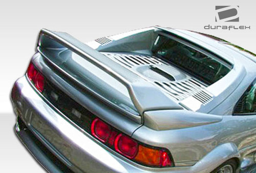 1991-1995 Toyota MR2 Duraflex N-Spec Wing Trunk Lid Spoiler - 1 Piece / Vehicle Year Make Model Trim - 1991-1995-Toyota MR2 ALL / Product Type - Wing / Style Name -N-Spec / Kit Material - FRP (Fiberglass Reinforced Plastics) / Notes - note: must be used in conjunction with 3 piece oem turbo wing