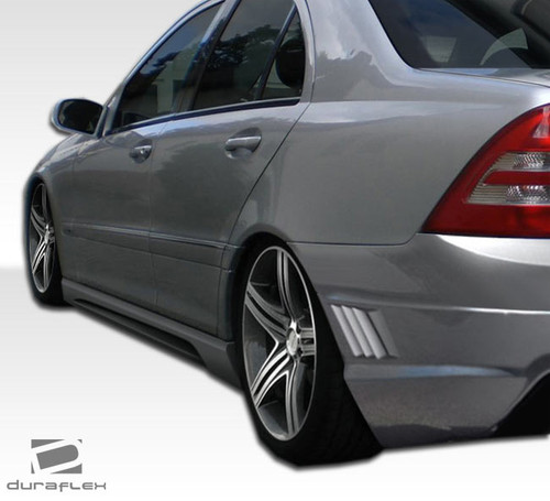 2001-2007 Mercedes C Class W203 Duraflex W-1 Side Skirts Rocker Panels - 2 Piece / Vehicle Year Make Model Trim - 2001-2007-Mercedes C Class ALL / Product Type - Sideskirts / Style Name -W-1 / Kit Material - FRP (Fiberglass Reinforced Plastics) / Notes -