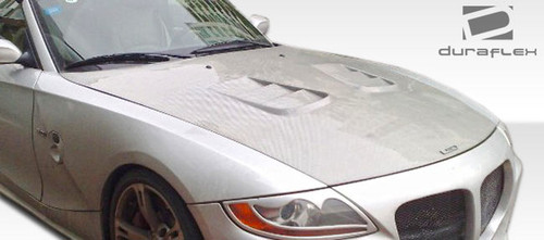 2003-2008 BMW Z4 Duraflex GTR Look Hood - 1 Piece (S) / Vehicle Year Make Model Trim - 2003-2008-BMW Z4 ALL / Product Type - Hood / Style Name -GTR / Kit Material - FRP (Fiberglass Reinforced Plastics) / Notes - Note: Hood pins are required.