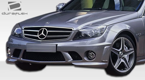 2008-2011 Mercedes C Class W204 Duraflex C63 Look Front Bumper Cover - 1 Piece / Vehicle Year Make Model Trim - 2008-2011-Mercedes C Class 4DR / Product Type - Front Bumper / Style Name -C63 Look / Kit Material - FRP (Fiberglass Reinforced Plastics) / Notes - Note: Does not fit C63 Models