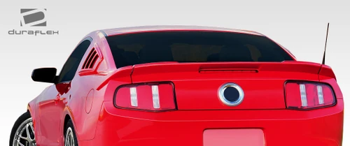 2010-2014 Ford Mustang Duraflex R-Spec Rear Wing Trunk Lid Spoiler - 3 Piece / Vehicle Year Make Model Trim - 2010-2014-Ford Mustang ALL / Product Type - Wing / Style Name -R-Spec / Kit Material - FRP (Fiberglass Reinforced Plastics) / Notes -