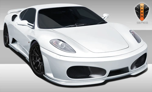 2005-2009 Ferrari F430 Eros Version 1 Front Lip Under Spoiler Air Dam - 1 Piece / Vehicle Year Make Model Trim - 2005-2009-Ferrari F430 ALL / Product Type - Front Lip/Add On / Style Name -Eros Version 1 / Kit Material - FRP (Fiberglass Reinforced Plastics) / Notes -
