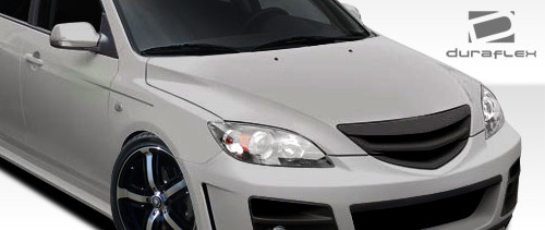 2004-2009 Mazda 3 HB Duraflex X-Sport Grille - 1 Piece / Vehicle Year Make Model Trim - 2004-2009-Mazda Mazda 3 HB / Product Type - Grilles / Style Name -X-Sport / Kit Material - FRP (Fiberglass Reinforced Plastics) / Notes -