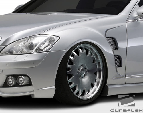 2007-2013 Mercedes S Class W221 Duraflex LR-S Fenders - 2 Piece / Vehicle Year Make Model Trim - 2007-2013-Mercedes S Class ALL / Product Type - Fender / Style Name -LR-S / Kit Material - FRP (Fiberglass Reinforced Plastics) / Notes -