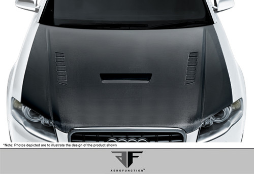 2006-2008 Audi A4 S4 B7 Carbon AF-1 Hood ( CFP ) - 1 Piece