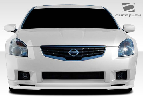 2007-2008 Nissan Maxima N-Spec Duraflex Front Lip Under Spoiler Air Dam - 1 Piece / Vehicle Year Make Model Trim - 2007-2008-Nissan Maxima ALL / Product Type - Front Lip/Add On / Style Name -N-Spec / Kit Material - FRP (Fiberglass Reinforced Plastics) / Notes -