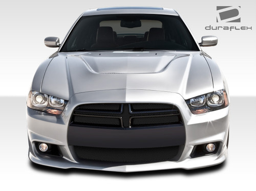 2011-2014 Dodge Charger Duraflex SRT Look Front Bumper Cover - 1 Piece / Vehicle Year Make Model Trim - 2011-2014-Dodge Charger ALL / Product Type - Front Bumper / Style Name -SRT Look / Kit Material - FRP (Fiberglass Reinforced Plastics) / Notes -