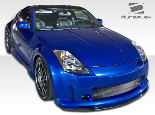 2003-2008 Nissan 350Z Z33 Duraflex N-3 Body Kit - 5 Piece - Includes N-3 Front Bumper Cover (108081) N-1 Side Skirts Rocker Panels (100497) N-1 Rear Add On Bumper Spat Extensions (100496) / Vehicle Year Make Model Trim - 2003-2008-Nissan 350Z 2DR / Product Type - Kit / Style Name -N-3 / Kit Material - FRP (Fiberglass Reinforced Plastics) / Notes -