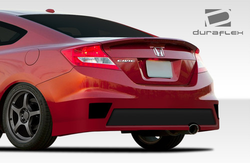 2012-2013 Honda Civic 2DR Duraflex Bisimoto Edition Body Kit - 4 Piece - Includes Bisimoto Edition Front Bumper Cover (108096) Bisimoto Edition Side Skirts Rocker Panels (108097) Bisimoto Edition Rear Bumper Cover (108098) / Vehicle Year Make Model Trim - 2012-2013-Honda Civic 2DR / Product Type - Kit / Style Name -Bisimoto / Kit Material - FRP (Fiberglass Reinforced Plastics) / Notes -