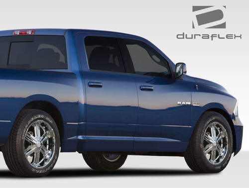 2009-2018 Dodge Ram Quad Cab Duraflex MP-R Side Skirts Rocker Panels - 6 Piece / Vehicle Year Make Model Trim - 2009-2018-Dodge Ram ALL / Product Type - Sideskirts / Style Name -MP-R / Kit Material - FRP (Fiberglass Reinforced Plastics) / Notes -