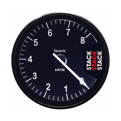 Autometer Stack Clubman Tachometer 80mm 0-8K RPM - Black - ST200-08