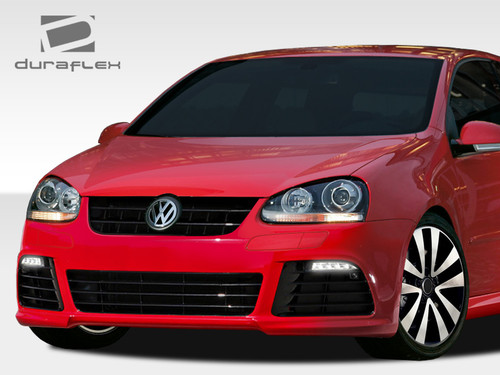 2005-2010 Volkswagen Jetta / 2006-2009 Golf GTI Rabbit Duraflex R Look Front Bumper Cover - 1 Piece (S) / Vehicle Year Make Model Trim - 2005-2010-Volkswagen Jetta ALL / Product Type - Front Bumper / Style Name -R Look / Kit Material - FRP (Fiberglass Reinforced Plastics) / Notes -