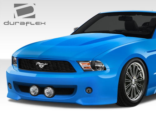 2010-2012 Ford Mustang Duraflex Eleanor Front Bumper Cover - 1 Piece / Vehicle Year Make Model Trim - 2010-2012-Ford Mustang ALL / Product Type - Front Bumper / Style Name -Eleanor / Kit Material - FRP (Fiberglass Reinforced Plastics) / Notes - Note: fog light openings are 3 inches and 6 inches