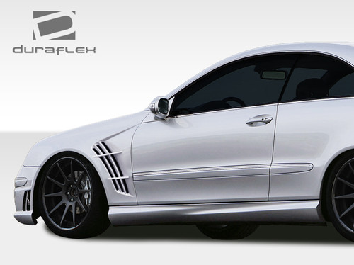 2003-2009 Mercedes CLK W209 Duraflex W-1 Fenders - 2 Piece / Vehicle Year Make Model Trim - 2003-2009-Mercedes CLK ALL / Product Type - Fender / Style Name -W-1 / Kit Material - FRP (Fiberglass Reinforced Plastics) / Notes -