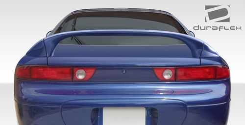 1991-1999 Mitsubishi 3000GT Duraflex VR4 Look Rear Wing Trunk Lid Spoiler - 3 Piece / Vehicle Year Make Model Trim - 1991-1999-Mitsubishi 3000GT ALL / Product Type - Wing / Style Name -VR4 / Kit Material - FRP (Fiberglass Reinforced Plastics) / Notes -