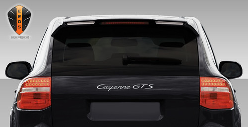 2003-2010 Porsche Cayenne Eros Version 1 Rear Wing Trunk Lid Spoiler - 1 Piece / Vehicle Year Make Model Trim - 2003-2010-Porsche Cayenne ALL / Product Type - Wing / Style Name -Eros Version 1 / Kit Material - FRP (Fiberglass Reinforced Plastics) / Notes -