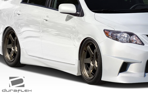 2011-2013 Toyota Corolla Duraflex GT Concept Body Kit - 4 Piece - Includes GT Concept Front Bumper Cover (108402) GT Concept Side Skirts Rocker Panels (108403) GT Concept Rear Bumper Cover (108404) / Vehicle Year Make Model Trim - 2011-2013-Toyota Corolla ALL / Product Type - Kit / Style Name -GT Concept / Kit Material - FRP (Fiberglass Reinforced Plastics) / Notes -