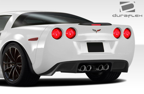 2005-2013 Chevrolet Corvette C6 Duraflex GT500 Rear Diffuser - 1 Piece / Vehicle Year Make Model Trim - 2005-2013-Chevrolet Corvette ALL / Product Type - Rear Lip/Add On / Style Name -GT500 / Kit Material - FRP (Fiberglass Reinforced Plastics) / Notes - Note: Rear mudflaps will need to be trimmed in order for diffuser to fit.