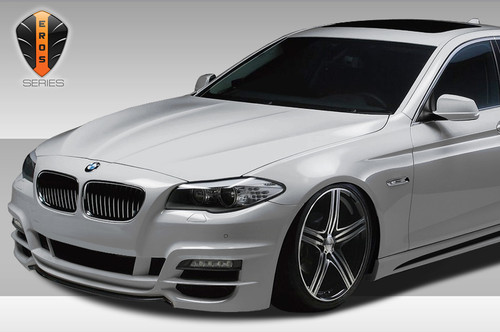 2011-2016 BMW 5 Series F10 4DR Eros Version 1 Front Bumper Cover - 1 Piece / Vehicle Year Make Model Trim - 2011-2016-BMW 5 Series 4DR / Product Type - Front Bumper / Style Name -Eros Version 1 / Kit Material - FRP (Fiberglass Reinforced Plastics) / Notes - Note: All Overstock products are sold on a first come, first serve basis. Overstock products are sold as is, and all sales are final. Overstock products may not be returned or exchanged.