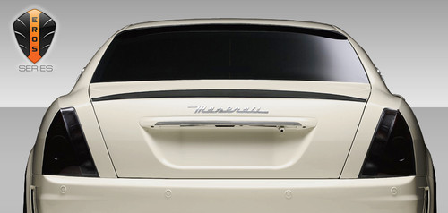 2005-2008 Maserati Quattroporte Eros Version 1 Wing Trunk Lid Spoiler - 1 Piece / Vehicle Year Make Model Trim - 2005-2008-Maserati Quattroporte ALL / Product Type - Wing / Style Name -Eros Version 1 / Kit Material - FRP (Fiberglass Reinforced Plastics) / Notes -