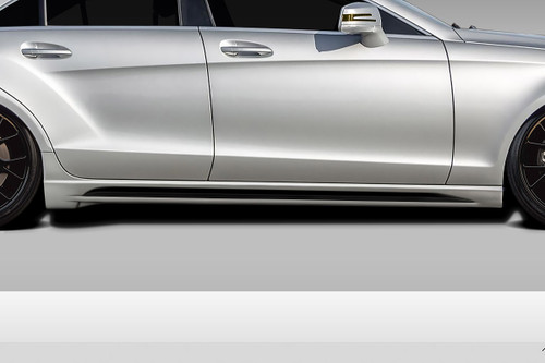 2012-2015 Mercedes CLS Class C218 W218 Eros Version 1 Side Skirts Rocker Panels - 2 Piece / Vehicle Year Make Model Trim - 2012-2015-Mercedes CLS ALL / Product Type - Sideskirts / Style Name -Eros Version 1 / Kit Material - FRP (Fiberglass Reinforced Plastics) / Notes -