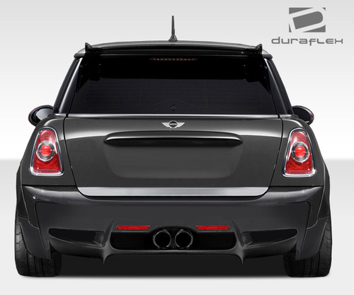 2007-2013 Mini Cooper Hatchback R56 2009-2015 Cooper convertible R57 2012-2015 Cooper Coupe / Roadster R58 R59 Duraflex DL-R Rear Bumper Cover - 1 Piece / Vehicle Year Make Model Trim - 2007-2015-MINI Cooper ALL / Product Type - Rear Bumper / Style Name -DL-R / Kit Material - FRP (Fiberglass Reinforced Plastics) / Notes -