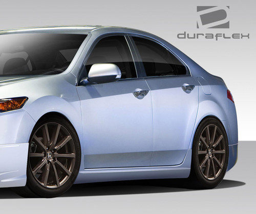 2009-2014 Acura TSX Duraflex Type M Side Skirts Rocker Panels - 2 Piece / Vehicle Year Make Model Trim - 2009-2014-Acura TSX ALL / Product Type - Sideskirts / Style Name -Type M / Kit Material - FRP (Fiberglass Reinforced Plastics) / Notes -