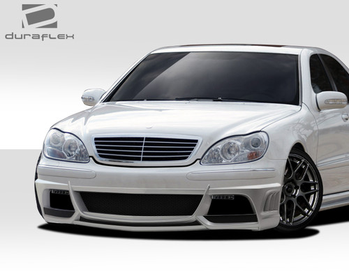2000-2002 Mercedes S Class W220 Duraflex W-3 Front Bumper Cover - 1 Piece / Vehicle Year Make Model Trim - 2000-2002-Mercedes S Class ALL / Product Type - Front Bumper / Style Name -W-3 / Kit Material - FRP (Fiberglass Reinforced Plastics) / Notes - Note: this bumper was designed to use universal led 1 (109234) or universal led 3 (109236)