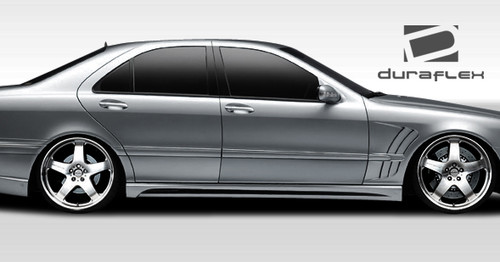 2000-2002 Mercedes S Class W220 Duraflex W-3 Body Kit ( long wheelbase models only) - 4 Piece - Includes W-3 Front Bumper Cover (108810) W-2 Side Skirts Rocker Panels (107720) W-2 Rear Bumper Cover (107721) / Vehicle Year Make Model Trim - 2000-2002-Mercedes S Class ALL / Product Type - Kit / Style Name -W-3 / Kit Material - FRP (Fiberglass Reinforced Plastics) / Notes - Note: this bumper was designed to use universal led 1 (109234) or universal led 3 (109236); Note this kit is designed for long wheelbase models only