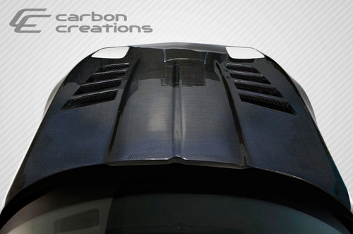 1985-1996 Chevrolet Corvette C4 Carbon Creations GT Concept Hood - 1 Piece / Vehicle Year Make Model Trim - 1985-1996-Chevrolet Corvette ALL / Product Type - Hood / Style Name -GT Racing / Kit Material - Carbon Fiber / Notes - Note: Hood pins are required.