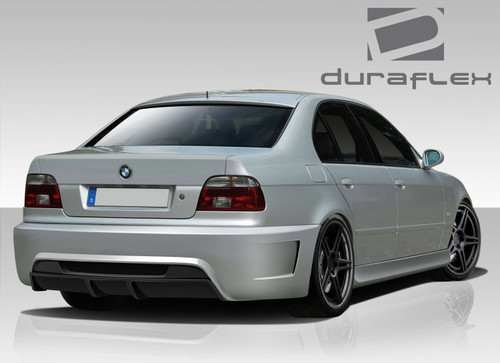 1997-2003 BMW 5 Series E39 4DR Duraflex GT-S Rear Bumper Cover - 1 Piece / Vehicle Year Make Model Trim - 1997-2003-BMW 5 Series 4DR / Product Type - Rear Bumper / Style Name -GT-S / Kit Material - FRP (Fiberglass Reinforced Plastics) / Notes -