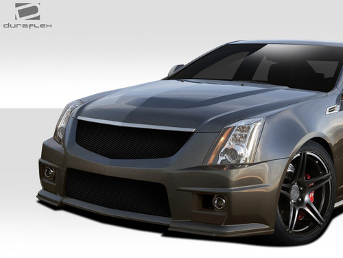 2008-2013 Cadillac CTS Duraflex CTS-V Look Front Bumper Cover - 1 Piece / Vehicle Year Make Model Trim - 2008-2013-Cadillac CTS ALL / Product Type - Front Bumper / Style Name -CTS-V Look / Kit Material - FRP (Fiberglass Reinforced Plastics) / Notes -
