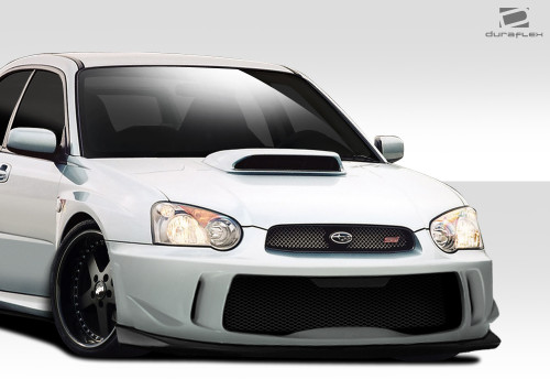 2004-2005 Subaru Impreza Duraflex Z-Speed Front Bumper Cover - 1 Piece / Vehicle Year Make Model Trim - 2004-2005-Subaru Impreza ALL / Product Type - Front Bumper / Style Name -Z-Speed / Kit Material - FRP (Fiberglass Reinforced Plastics) / Notes -
