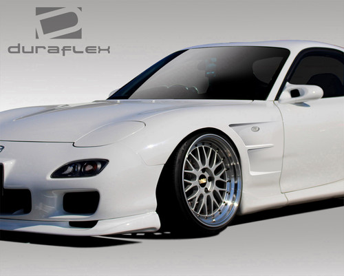 1993-1997 Mazda RX-7 Duraflex B-Sport 25mm Front Fenders - 2 Piece / Vehicle Year Make Model Trim - 1993-1997-Mazda RX7 ALL / Product Type - Fender / Style Name -B-Sport / Kit Material - FRP (Fiberglass Reinforced Plastics) / Notes -