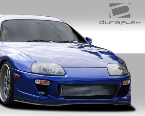 1993-1998 Toyota Supra Duraflex RD-X Front Bumper Cover - 1 Piece / Vehicle Year Make Model Trim - 1993-1998-Toyota Supra ALL / Product Type - Front Bumper / Style Name -RD-X / Kit Material - FRP (Fiberglass Reinforced Plastics) / Notes -