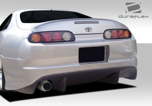 1993-1998 Toyota Supra Duraflex TR-S Rear Bumper Cover - 1 Piece / Vehicle Year Make Model Trim - 1993-1998-Toyota Supra ALL / Product Type - Rear Bumper / Style Name -TR-S / Kit Material - FRP (Fiberglass Reinforced Plastics) / Notes -