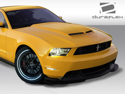 2010-2012 Ford Mustang Duraflex CVX Version 2 Hood - 1 Piece / Vehicle Year Make Model Trim - 2010-2012-Ford Mustang ALL / Product Type - Hood / Style Name -CVX Version 2 / Kit Material - FRP (Fiberglass Reinforced Plastics) / Notes - Note: Hood pins are required.