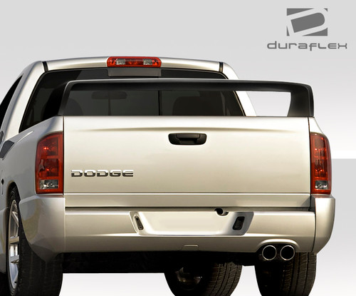 2002-2008 Dodge Ram Duraflex Daytona Look Rear Wing Spoiler - 1 Piece / Vehicle Year Make Model Trim - 2002-2008-Dodge Ram ALL / Product Type - Wing / Style Name -Daytona Look / Kit Material - FRP (Fiberglass Reinforced Plastics) / Notes -
