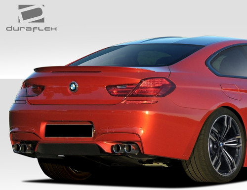2011-2019 BMW 6 Series F06 F12 F13 Duraflex M6 Look Rear Bumper Cover - 1 Piece / Vehicle Year Make Model Trim - 2011-2019-BMW 6 Series ALL / Product Type - Rear Bumper / Style Name -M6 Look / Kit Material - FRP (Fiberglass Reinforced Plastics) / Notes -