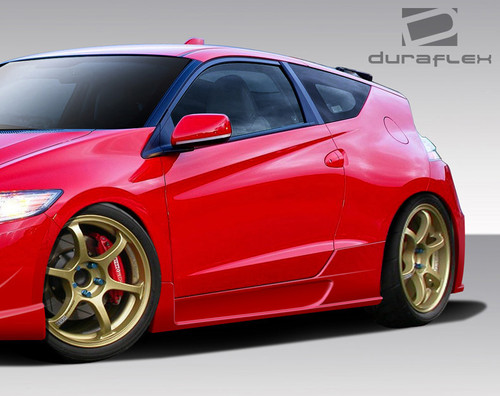 2011-2016 Honda CR-Z Duraflex Equinox Side Skirt Rocker Panels - 2 Piece / Vehicle Year Make Model Trim - 2011-2016-Honda CR-Z ALL / Product Type - Sideskirts / Style Name -Equinox / Kit Material - FRP (Fiberglass Reinforced Plastics) / Notes -