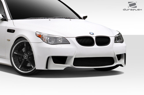 2004-2010 BMW 5 Series E60 Duraflex 1M Look Front Bumper Cover - 1 Piece / Vehicle Year Make Model Trim - 2004-2010-BMW 5 Series 4DR / Product Type - Front Bumper / Style Name -1M Look / Kit Material - FRP (Fiberglass Reinforced Plastics) / Notes -