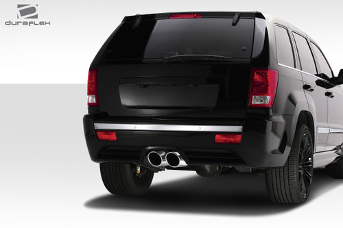 2005-2010 Jeep Grand Cherokee Duraflex SRT Look Rear Bumper Cover - 1 Piece / Vehicle Year Make Model Trim - 2005-2010-Jeep Grand Cherokee ALL / Product Type - Rear Bumper / Style Name -SRT Look / Kit Material - FRP (Fiberglass Reinforced Plastics) / Notes -