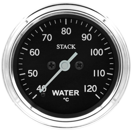 Autometer Stack 52mm 40-120 Deg C 1/8in NPTF Male Pro Stepper Motor Water Temp Gauge - Classic - ST3307C