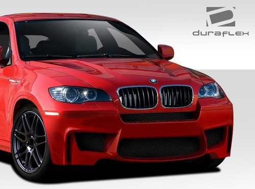 2008-2014 BMW X6 E71 E72 Duraflex 1M Look Front Bumper Cover - 1 Piece / Vehicle Year Make Model Trim - 2008-2014-BMW X6 ALL / Product Type - Front Bumper / Style Name -1M Look / Kit Material - FRP (Fiberglass Reinforced Plastics) / Notes -
