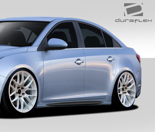 2011-2015 Chevrolet Cruze Duraflex GT Racing Side Skirt Rocker Panels - 2 Piece / Vehicle Year Make Model Trim - 2011-2015-Chevrolet Cruze ALL / Product Type - Sideskirts / Style Name -GT Racing / Kit Material - FRP (Fiberglass Reinforced Plastics) / Notes -