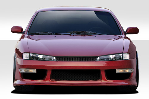 1997-1998 Nissan 240SX S14 Duraflex V-Speed Wide Body Kit  (+35mm) - 8 Piece / Vehicle Year Make Model Trim - 1997-1998-Nissan 240SX ALL / Product Type - Kit / Style Name -V-Speed / Kit Material - FRP (Fiberglass Reinforced Plastics) / Notes - Note: Must be used in conjunction with entire V-Speed Widebody Kit +35mm wider front and rear