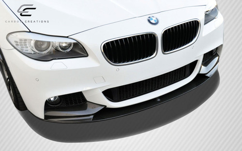 2011-2016 BMW 5 Series F10 Carbon Creations M Performance Look Front Lip Splitter ( will only fit M Sport bumpers ) - 1 Piece / Vehicle Year Make Model Trim - 2011-2016-BMW 5 Series ALL / Product Type - Front Lip/Add On / Style Name -M Performance Look / Kit Material - Carbon Fiber / Notes -