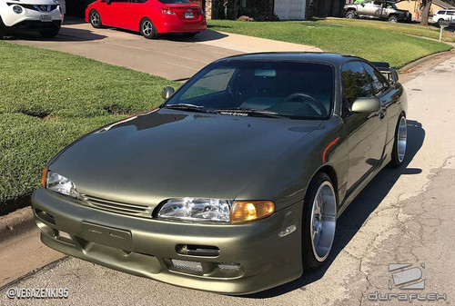 1995-1996 Nissan 240SX S14 Duraflex N Sport Body Kit - 5 Piece - Includes N Sport Front Bumper Cover (109553) N Sport Side Skirt Rocker Panels (109554) N Sport Rear Add Ons Spat Extensions (109555) / Vehicle Year Make Model Trim - 1995-1996-Nissan 240SX ALL / Product Type - Kit / Style Name -N Sport / Kit Material - FRP (Fiberglass Reinforced Plastics) / Notes -