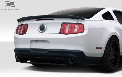 2010-2012 Ford Mustang Duraflex R500 Rear Diffuser Splitter - 4 Piece / Vehicle Year Make Model Trim - 2010-2012-Ford Mustang ALL / Product Type - Rear Lip/Add On / Style Name -R500 / Kit Material - FRP (Fiberglass Reinforced Plastics) / Notes -
