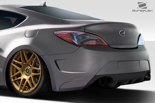 2010-2016 Hyundai Genesis Coupe 2DR Duraflex AM-S GT Rear Bumper Cover - 1 Piece / Vehicle Year Make Model Trim - 2010-2016-Hyundai Genesis 2DR / Product Type - Rear Bumper / Style Name -AM-S GT / Kit Material - FRP (Fiberglass Reinforced Plastics) / Notes -